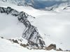 View down to Muller Hut