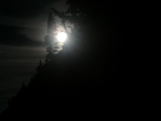Full Moon behind The Watchman