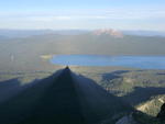 The shadow of Mt Thielson as the sun rises (5).