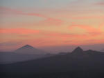 Union Peak and Mt McLoughlin at Sunset