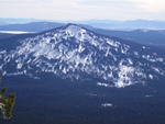 View of Brown Mtn from Mt McLoughlin, Jan 15 2009